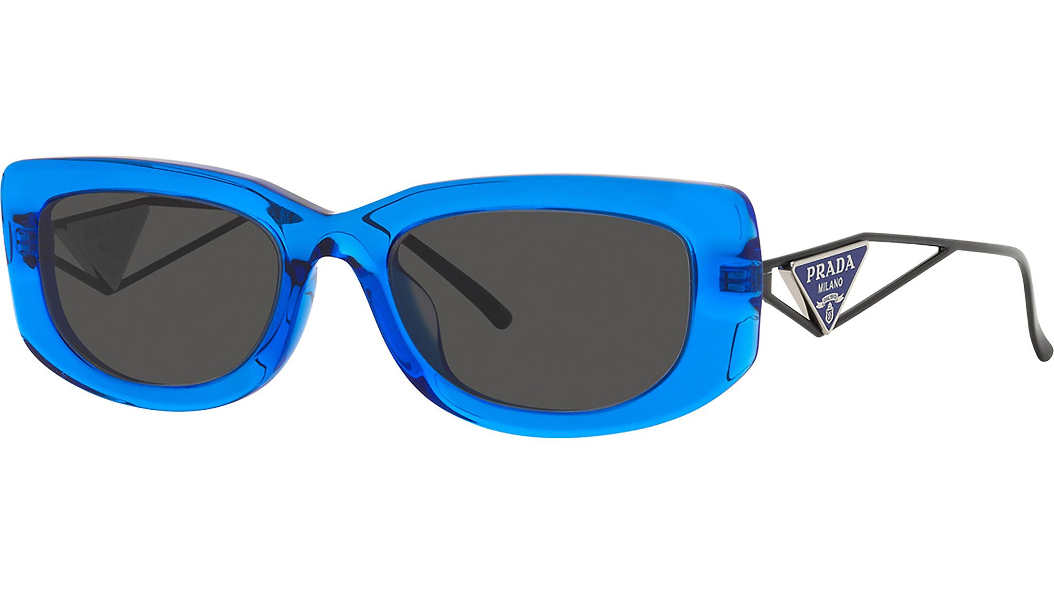 Catwalk PRADA Authentic Cat-eye Sunglasses SPR01V 325-3B2 Transparent Blue/  Gradience Blue – The Accessory Circle by X Terrace
